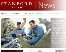Stanford news screenshot